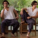 Pantalones harén para hombre F1633 2