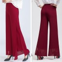 Pantalones holgados de mujer con abertura 2