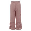 Pantalones holgados de mujer con volantes 2