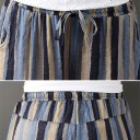 Pantalones holgados de rayas para mujer 4