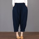 Pantalones holgados de talla grande para mujer 3