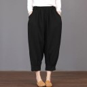Pantalones holgados de talla grande para mujer 1