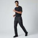 Pantalones impermeables para moto Unisex Cintura elástica y bolsillos con cremallera Material PU y TPU Negros con franja blanca Pantalones 6