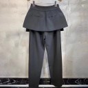 Pantalones largos de mujer con cinturón 4