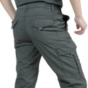 Pantalones largos militares ligeros e informales para hombre, impermeables, de secado rápido, tácticos y transpirables, para senderismo y trabajo al aire libre. 4