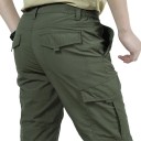 Pantalones largos militares ligeros e informales para hombre, impermeables, de secado rápido, tácticos y transpirables, para senderismo y trabajo al aire libre. 2