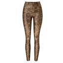 Pantalones pitillo de mujer con estampado de serpiente 4