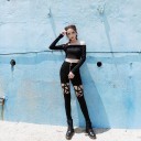 Pantalones pitillo de mujer con estrella 4