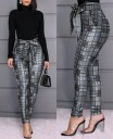 Pantalones pitillo de mujer con lazo 1