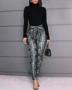 Pantalones pitillo de mujer con lazo 3