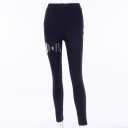 Pantalones pitillo negros de mujer 1