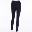 Pantalones pitillo negros de mujer 3