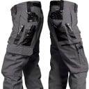 Pantalones tácticos impermeables para hombre, multibolsillos, resistentes, estilo cargo, para exteriores, de material sólido, ropa 3
