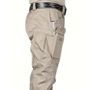 Pantalones tácticos multifuncionales para exteriores para hombre, pantalones impermeables con múltiples bolsillos, pantalones de trabajo, pantalones de senderismo, pantalones todoterreno duraderos. 5