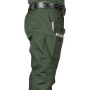 Pantalones tácticos multifuncionales para exteriores para hombre, pantalones impermeables con múltiples bolsillos, pantalones de trabajo, pantalones de senderismo, pantalones todoterreno duraderos. 6