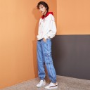 Pantalones vaqueros de mujer con goma en la cintura A2001 4