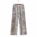Pantaloni 3/4 da donna con motivo a serpente 3