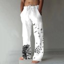 Pantaloni barbatesti cu pasari A3123 2