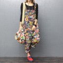 Pantaloni colorati da donna con bretelle 2