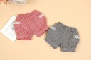 Pantaloni corti a quadri per ragazze J1264 1