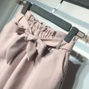 Pantaloni corti da donna con fiocco 3