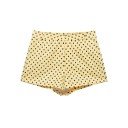 Pantaloni corti da donna con motivo a pois, tasche e passanti per cintura, estivi e per il tempo libero, per l'estate in città e per l'uso 5