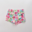 Pantaloni corti da ragazza con fiori J614 7