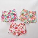 Pantaloni corti da ragazza con fiori J614 1