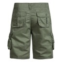 Pantaloni corti da uomo in cotone outdoor larghi con più tasche Pantaloni corti comodi fino al ginocchio per l'estate Pantaloni 5