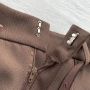 Pantaloni corti eleganti da donna con vita alta e cintura Taglio a campana per pantaloni estivi da donna Pantaloni corti eleganti 6