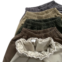 Pantaloni corti estivi in cotone per bambini con tasche e vita elastica pantaloni corti larghi per ragazzi e ragazze 6