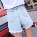 Pantaloni corti in denim da donna con bottoni Gisela 10