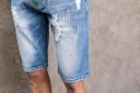 Pantaloni corti in denim da uomo A865 6