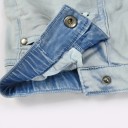 Pantaloni corti in denim per bambini - Bianchi 4