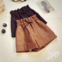 Pantaloni Corti in Pelle da Donna 4