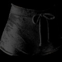 Pantaloni corti in velluto per donna con vita alta J3228 8