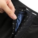 Pantaloni corti modellanti da uomo con vita alta Pantaloni corti termici compressivi neri per bruciare grassi Fitness pantaloni corti snellenti con chiusura a ganci 2