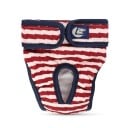 Pantaloni cu dungi pentru câini Mărimea S Circumferința taliei 25-30 cm Pantaloni igienici lavabili Talie reglabilă Respirabil 1