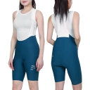 Pantaloni da ciclismo da donna con bretelle parte superiore traspirante nylon elastan elasticizzati design corto per ciclismo su strada e ricreativo 2