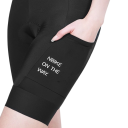 Pantaloni da ciclismo da donna con bretelle parte superiore traspirante nylon elastan elasticizzati design corto per ciclismo su strada e ricreativo 4