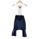 Pantaloni da ciclismo da uomo con bretelle e parte posteriore in rete in tessuto strutturato per bici da strada e gravel 8