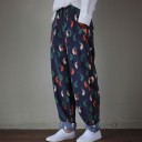 Pantaloni da donna con motivo di uccelli 1