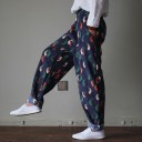 Pantaloni da donna con motivo di uccelli 3