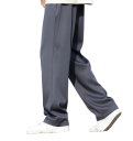 Pantaloni da uomo eleganti con tasche Unicolore Taglio dritto Comodi pantaloni resistenti per uomini 7