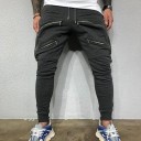 Pantaloni de bărbați cu fermoare F1685 6