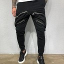 Pantaloni de bărbați cu fermoare F1685 4