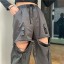 Pantaloni de dama cu fermoare 6