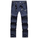 Pantaloni de drumeție pentru bărbați, de vară, cu uscare rapidă, elastici, impermeabili, tactici, cu buzunare cu fermoar, ușori, pentru exterior, echipament 6