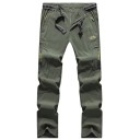 Pantaloni de drumeție pentru bărbați, de vară, cu uscare rapidă, elastici, impermeabili, tactici, cu buzunare cu fermoar, ușori, pentru exterior, echipament 7