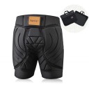 Pantaloni de schi de protecție BenKen cu protecții pentru șolduri și spate Pantaloni unisex negri pentru schi, snowboarding și skateboarding POLIESTER 3